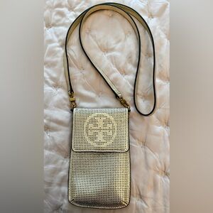 Tory Burch Metallic Gold Crossbody Bag